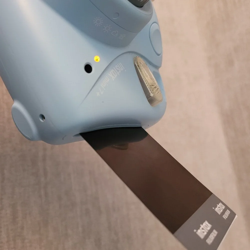 Fuji Instax Mini 7 Plus Light Blue Camera Great Working Condition - Tested